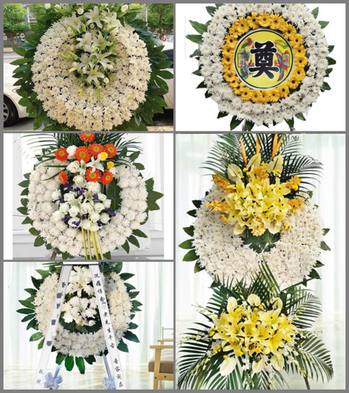 安徽阜阳市临泉县鲖城镇大顾庄村花圈速递